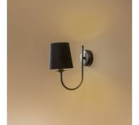 Euluna Applique Bona, 1 luce, nero Euluna