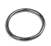 EUMENIDES Braccialetto magnetico in ematite, braccialetto magnetico colorato, 6 mm, set da 2, elimina l'elettricità statica, potenti braccialetti magnetici, Misura unica