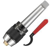 Eumtenr Mandrino di trapano senza chiave integrato di precisione resistente eccellente dello stinco MT4 1/32-5/8 pollici, ganasce di titanio