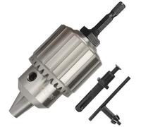 Eumtenr Mandrino per trapano resistente da 1/2-20UNF per mandrino filettato da 1/2-20UNF, con gambo esagonale da 1/4", attacco SDS Plus per conversione rapida e chiave di serraggio ganascia mandrino