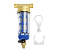 EUNEWR Filtro acqua riutilizzabile spin-down filtro acqua sedimento con filo maschio, filtro sedimentario per tubo dell'acqua (3/4 inchmaschio)