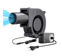 EUNEWR - Ventilatore radiale 230 V, regolabile, ventilatore di raffreddamento con regolatore di velocità, ventola 97 mm a turbina per barbecue gonfiabile e caminetto, compatibile con desktop, DC 7 V