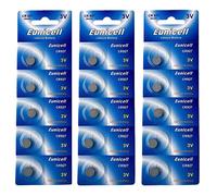 Eunicell, 15 batterie a bottone CR927, al litio, 3 V, 30 mAh, (3 blister da 5 batterie), monouso
