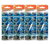 Eunicell 40 x AG13 senza mercurio LR44 G13 A76 GP76A 357 SR44W (4 blister da 10 batterie) merce di marca monouso