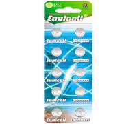 Eunicell Batteria AG3 (LR41/392), confezione da 10 pile a bottone alcaline ad alte prestazioni da 1,5 V, per orologi, laser, giocattoli, apparecchi acustici, durevoli e privi di mercurio