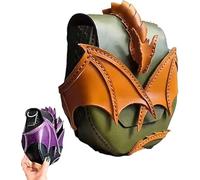 Eunmsi Dragon Embrace Borsa a tracolla in pelle naturale, borsa in pelle di drago fatta a mano, borsa a tracolla grande da donna unica, Verde, As Show
