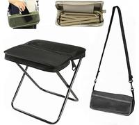 Eunmsi Zaino pieghevole, mini sgabello da campeggio all'aperto, piccola sedia pieghevole da pesca, sedia leggera per esterni con cinturino regolabile, sgabelli da campeggio portatili e sedia