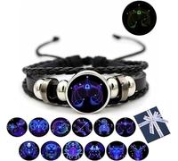 Eunmsi Zodiac Signs Spirit Bracelet, Manifestation Bracelet,Multilayer Adjustable Twelve Constellation Zodiac Leather Bracelets, Spirilet Bracelet Zodiac Manifestation (Libra)