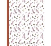 Eunoia - Aesthetic Botanical Elderberries Pattern Composition Notebook by Beausk: 7.5 x 9.25 Inch, 120 Pages College Ruled | Lavender & Wildflower ... Writing | Cottagecore Herbarium Stationery