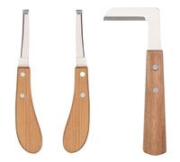 eupdd 3 Pezzi Coltelli per Zoccoli: Coltello per Zoccoli con Impugnatura Ergonomica, per Cavalli, Bovini, Ovini, Lama Diritta Coltello per Zoccoli, Rasoio per Coltello per Zoccolo