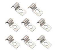 eupdd 60 Pezzi Cavallotti per Tubi Tondi M5: 5mm U-Fascette Stringitubo Acciaio Inox, per il Fissaggio di Cavi, Tubi, Tubo Pvc, Clip Fermacavi in Acciaio, Collari per Tubi