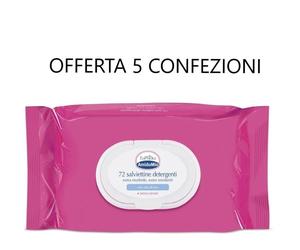 EUPHIDRA AMIDOMIO 72 SALVIETTINE DETERGENTI DELICATE OFFERTA 5 CONFEZIONI