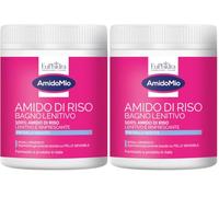 Euphidra - AmidoMio Amido di Riso, Azione Lenitiva e Rinfrescante per Bagnetto Bambino, Senza Profumi e Conservanti, per Pelli Delicate 200g (Confezione da 2)