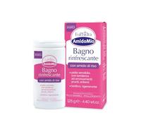 Euphidra - AmidoMio Bagno Rinfrescante, Polvere Lenitiva con Amido di Riso 100% puro, per Pelli Delicate e Sensibili, Rinfrescante e Antinfiammatorio, Flacone 125g