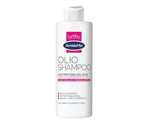 Euphidra - AmidoMio Olio Shampoo con Olio di Riso, Azione Ristrutturante e Antiprurito, Proprietà Nutrienti ed Emolienti, Protegge il cuoio Capellutio, per Capelli Delicati, 200 ml
