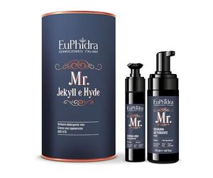 Euphidra, Cofanetto Mr. Jekill e Hyde Viso Anti-età, con Schiuma Detergente e Crema Rigenerante, con Estratti Naturali di Amamelide e Salice Nero, Senza SLES, Parabeni e Oli Minerali