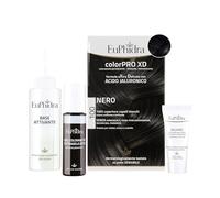 Euphidra - ColorPro XD 100, Nero, Colorazione Permanente con Acido Ialuronico, Lascia il Capello Morbido e Sano, Idrata e Riequilibra la Struttura del Capello
