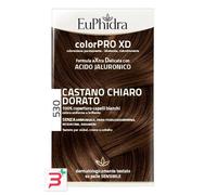 EUPHIDRA COLORPRO XD 530 CASTANO CHIARO DORATO GEL COLORANTE CAPELLI IN FLACONE + ATTIVANTE + BALSAMO + GUANTI