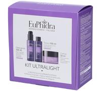 Euphidra Kit Ultralight Protocollo illuminante intenso Detergente + Tonico + Crema, 3 pezzi