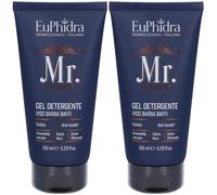 Euphidra MR. Detergente Viso Barba Baffi 2x150 ml Soluzione