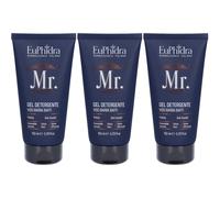 Euphidra MR. Detergente Viso Barba Baffi 3x150 ml Soluzione
