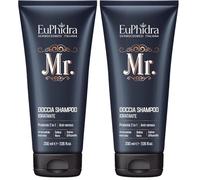 Euphidra - Mr. Doccia Shampoo Idratante per Lui, Detergente Rivitalizzante, per Eliminare le Impurità, Idratare la Pelle e i Capelli, Sensazione di Benessere Immediata, Tubo 200 ml (Confezione da 2)
