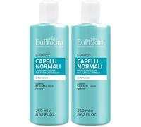 Euphidra, Shampoo Capelli Normali, Flacone 250 ml, Idratante con Pantenolo per Capelli Sani, Morbidi e Lucenti, Senza SLES e Conservanti Aggiunti, Dermatologicamente Testato (Confezione da 2)