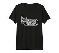 Euphonium Euphoniumista Marcia Sinfonica Banda Musicale Maglietta Premium