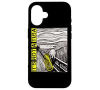 Euphonium Tuba Player The Scream pittura Divertente Custodia per iPhone 16