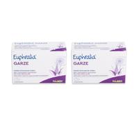 Euphralia Garze -Oftalmiche Sterili Monouso con Acido Ialuronico 2x20 Pezzi | garze monouso, idratare, lenire, detergere, occhi infiammati e allergici, rimuove secrezioni, aloe vera
