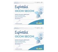 Euphralia Occhi Secchi - Gocce Oculari Lubrificanti, Rimedio contro Secchezza Oculare, con Acido Ialuronico e Acqua Distillata di Ginkgo Biloba - 2 Confezioni da 15 Monodose Richiudibili (15x2)