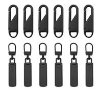 Eupneicu Cerniera Sostituzione Metallo [24 Pezzi], Tirante Per Cerniera Lampo Rimovibile, Ganci Per Cerniere Lampo Per Metallo, Gancio Di Ricambio Per Valigie, Cappotti, Stivali E Giacche