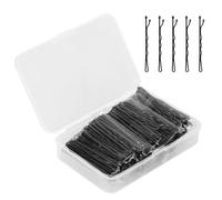 Eupneicu Mollette Capelli, 150 Pezzi Mollette Capelli, Scatola Portaoggetti per Acconciature da Donna per Ragazze [Nero]