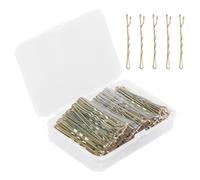 Eupneicu Mollette Capelli, 150 Pezzi Mollette Capelli, Scatola Portaoggetti per Acconciature da Donna per Ragazze [Oro]