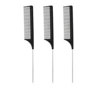 Eupneicu Pettine A Coda [3 Pezzi], Pettine Capelli In Fibra Di Carbonio, Pettine Da Parrucchiere Antistatico Resistente, Pettine Parrucchiere Per Uomini E Donne, Per Uso Domestico E Barbiere