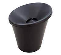 Euposia DVM Spittoon - Sputacchiera - Crachoir - Spucknapf - Escupidera - Professionale in Alluminio - Modello Alu Classic 10 Cut Black - capacità 1 lt. - Taglio Obliquo - By