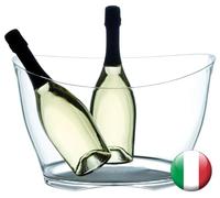 EUPOSIA - EVENT COLLECTION - Spumantiera in Acrilico PMMA - Fino a 6 Bottiglie standard o 2 Magnum - Mod. ICEBERG 6-13,5 Lt. - Made in Italy (Trasparente)