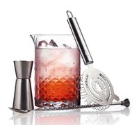 EUPOSIA MIXOLOGY - Mixing Glass 700 Ml - CARATS - Elegante Brocca Per Cocktail - Taglio Giapponese Con Design a Diamante