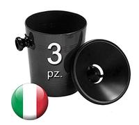 Euposia Spittoon - Sputacchiera - Crachoir - Spucknapf - Professionale in Plastica - Modello Cone 12 - capacità 1.2 lt. - By Nero (Black), 3