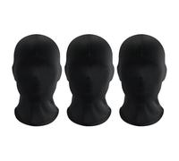 EUPSIIU 3 maschere nere per il viso, maschera integrale nera, copertura integrale per Halloween, maschera con cappuccio in spandex, maschera senza volto, maschera Morph per feste in costume da uomo,
