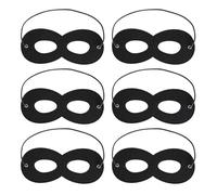 EUPSIIU 6 maschere per gli occhi in maschera, maschere in feltro, accessori per feste di martedì grasso, accessori per Halloween e carnevale, accessori per travestimenti
