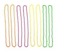 EUPSIIU 8 Pezzi Collana Colorata con Perline, Donna Neon Beads Collane, Neon Party Collane, Accessori Anni '80, Color Bead Collana, Costume Accessorio per Feste, Rave e Feste (Multicolore)