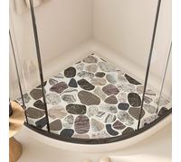 EUPXRHY Tappeto Doccia Angolare, Pedana Antiscivolo per Doccia, Tappeto Doccia Antiscivolo Angolare, Luffa in PVC Tappetino Antiscivolo Doccia per Doccia O Vasca da Bagno,A,70x70cm(28x28inch)