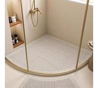 EUPXRHY Tappeto Doccia Antiscivolo Angolare, Tappeto Doccia Angolare, Pedana Antiscivolo per Doccia, Luffa in PVC Tappetino Antiscivolo Doccia per Doccia O Vasca da Bagno,D,54x54cm(21x21inch)