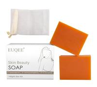 EUQEE Sapone glutatione acido cogico per migliorare pori e linee sottili, viso e corpo, ricco di glicerina, acido cojico, tutti i tipi di pelle, con sacchetto di sapone (2 x 142 g)