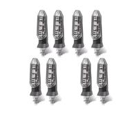 EUQIXMR Freccia svolta Indicatori Direzione Moto Lampeggiante Indicatore Luminoso 12V Per Versys Z800 Per Ninja ZX10R ZX12R ZX6RR(TRASPARENTE,8 pezzi)