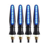 EUQIXMR Freccia svolta Indicatori Direzione Moto Lampeggianti Per Victory(BLU,2 paia)