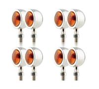 EUQIXMR Freccia svolta Per F800GS F900R F800R K1200R R1200GS Indicatore Direzione Moto Luci Marcia A Proiettile Indicatori Direzione Indicatori Direzione 12V(Cromo,4 paia)