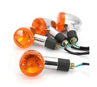 EUQIXMR Freccia svolta Per Suzuki Per Intruder Per Volusia VS VL LC 700 750 800 1400 1500 Indicatore Direzione A Proiettile Moto(Lente ambra 4X)