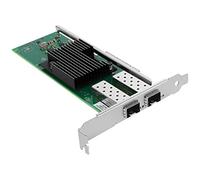 Euqvos adattatore di rete convergente Ethernet da 10GB per Intel X710-DA2 con doppia porta SFP+, PCIe 3.0 x8 a basso profilo - 10 Gigabit SFP+ x 2 Supporto Windows Server/Windows/Linux/ESX